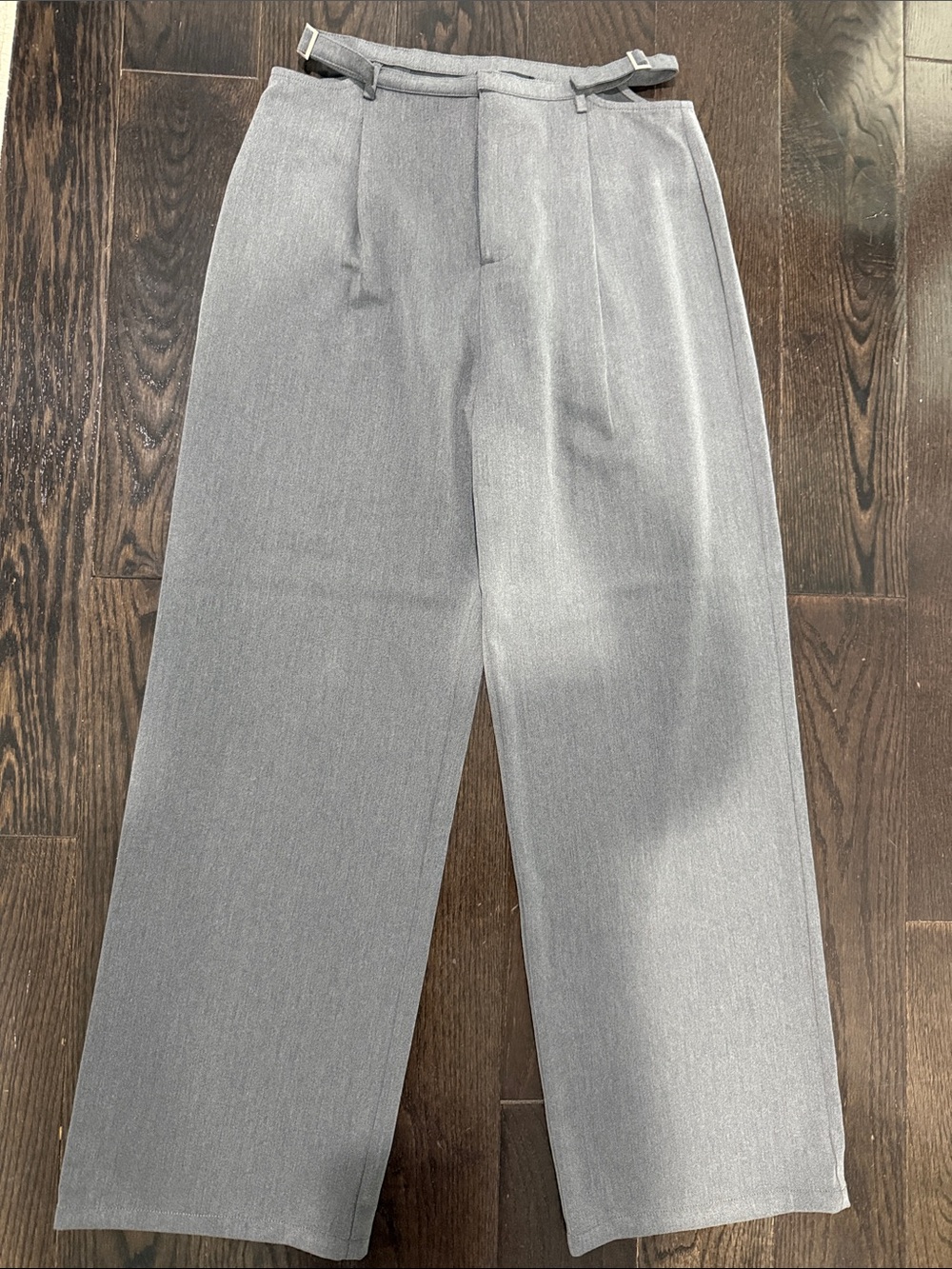 emory park Women's Straight Leg Gray Dress Pants